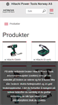Mobile Screenshot of hitachi-powertools.no