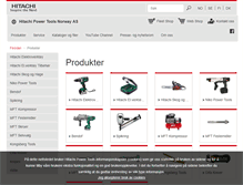 Tablet Screenshot of hitachi-powertools.no